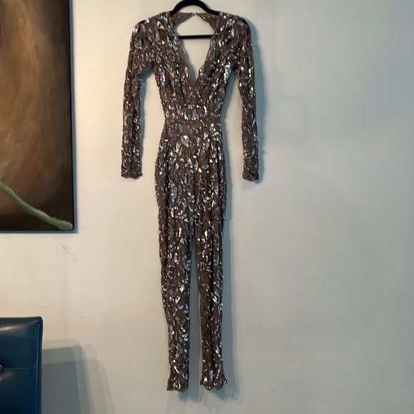ASOS Pants - ASOS Embellished sequin and bead jumpsuit size 0